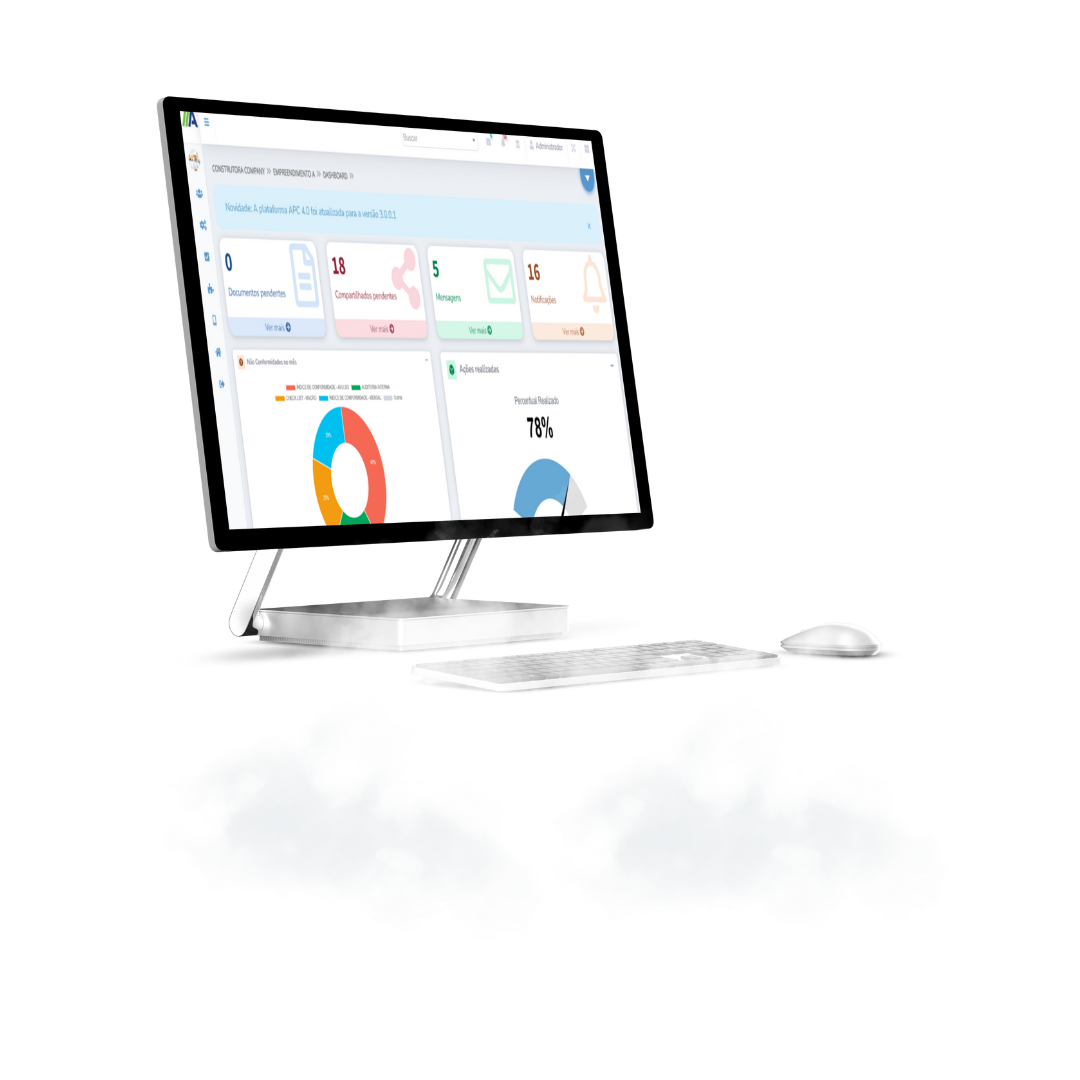 Ilustração de dashboard do APC 4.0